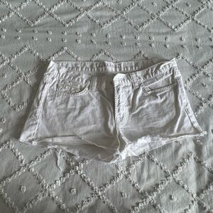 White Denim Shorts